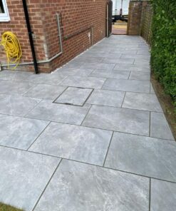 Earth Grey 20mm Outdoor Porcelain Slabs 900x600-22.00m2 Pack (£22.95/m2)